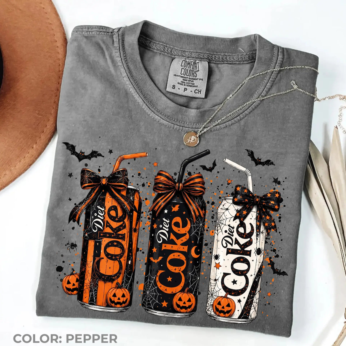 Comfort Colors Halloween Soda Can Shirt, Spooky Drink Tee, Pumpkin Can Shirt, Cute Halloween Shirt, Fall Shirt, Spooky Season Shirt